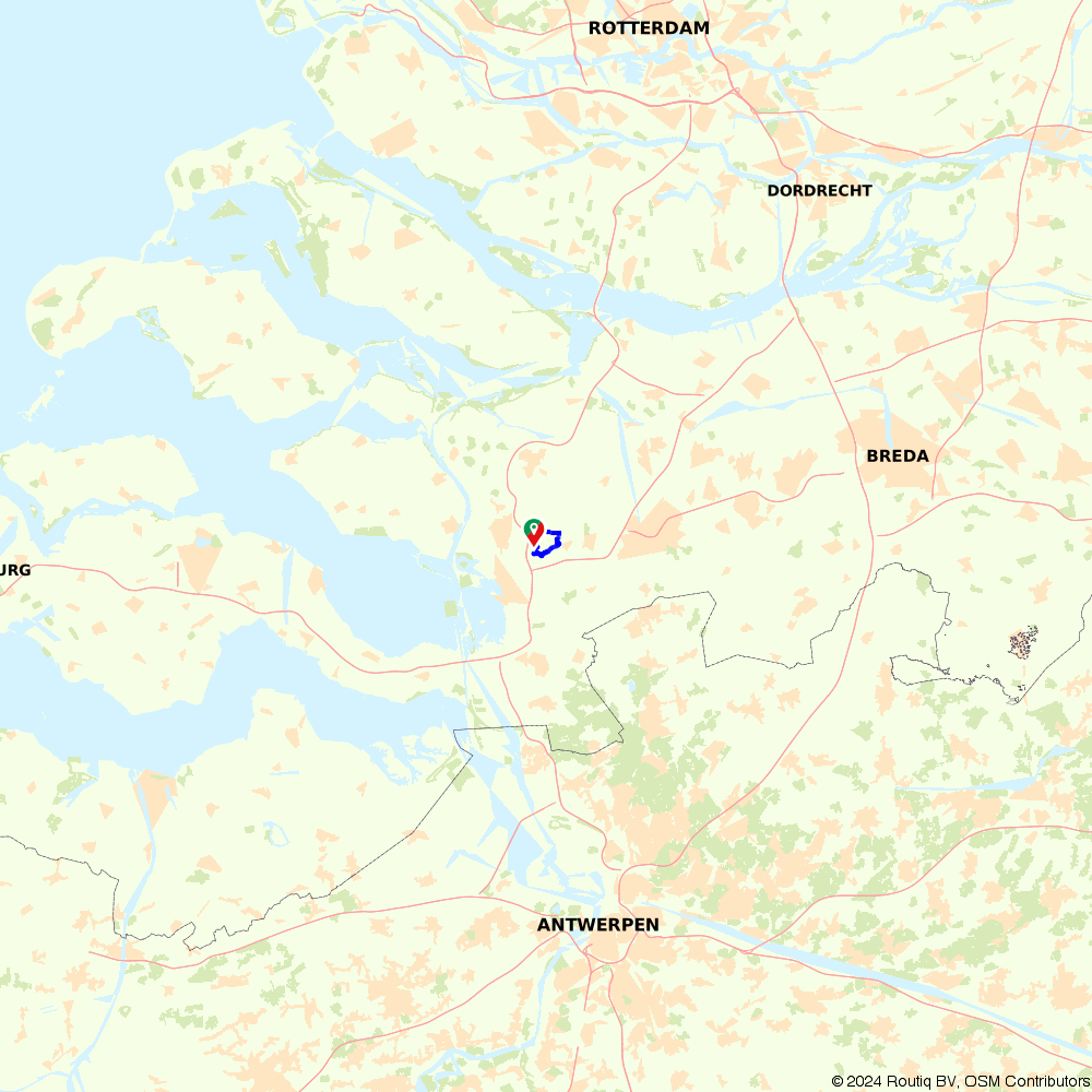Routiq - 1283012 Hiking Between Bergen Op Zoom And Heerle