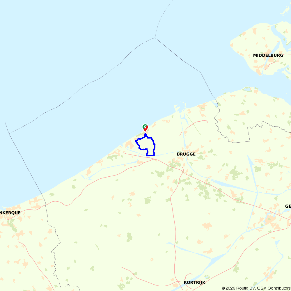 Fietsroute 146785: Tussen De Haan En Brugge