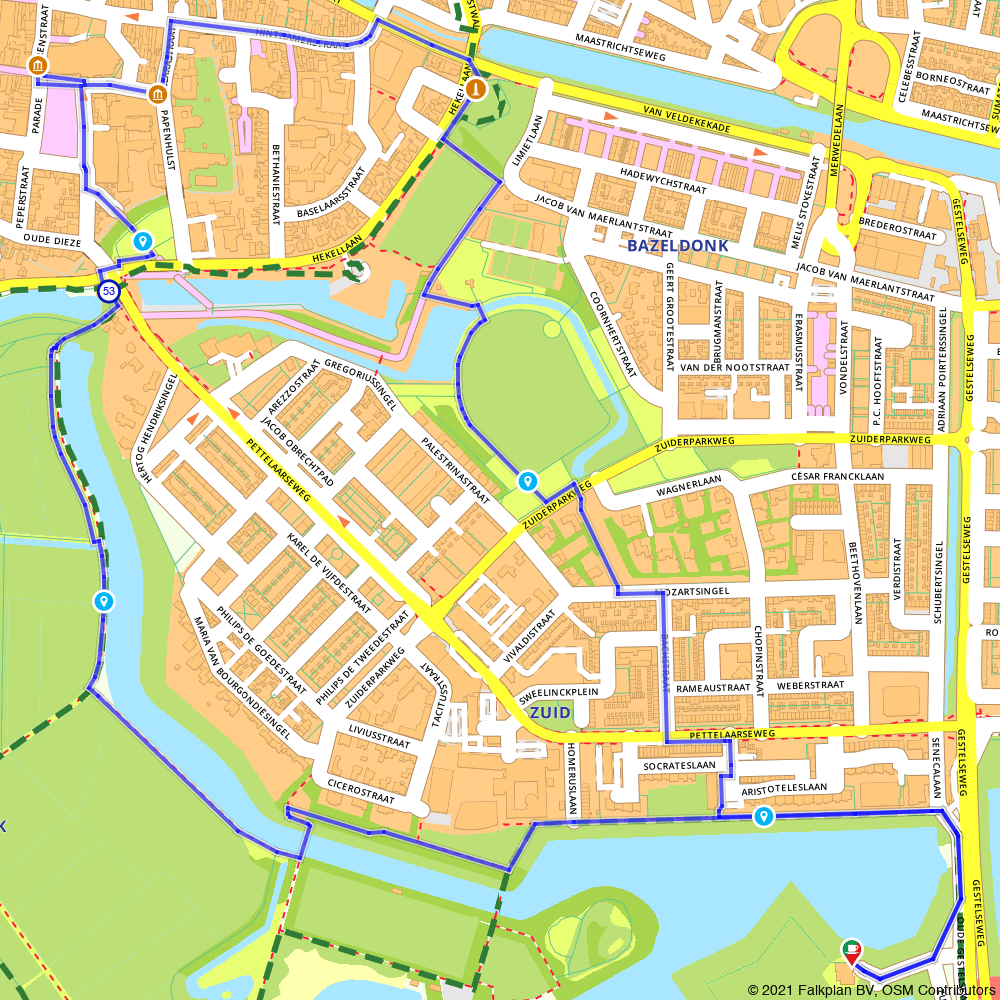 Den Bosch Op De Kaart Van Den Bosch Kaart / Kaart Van Wandelroute 183453 Stadswandeling Den Bosch