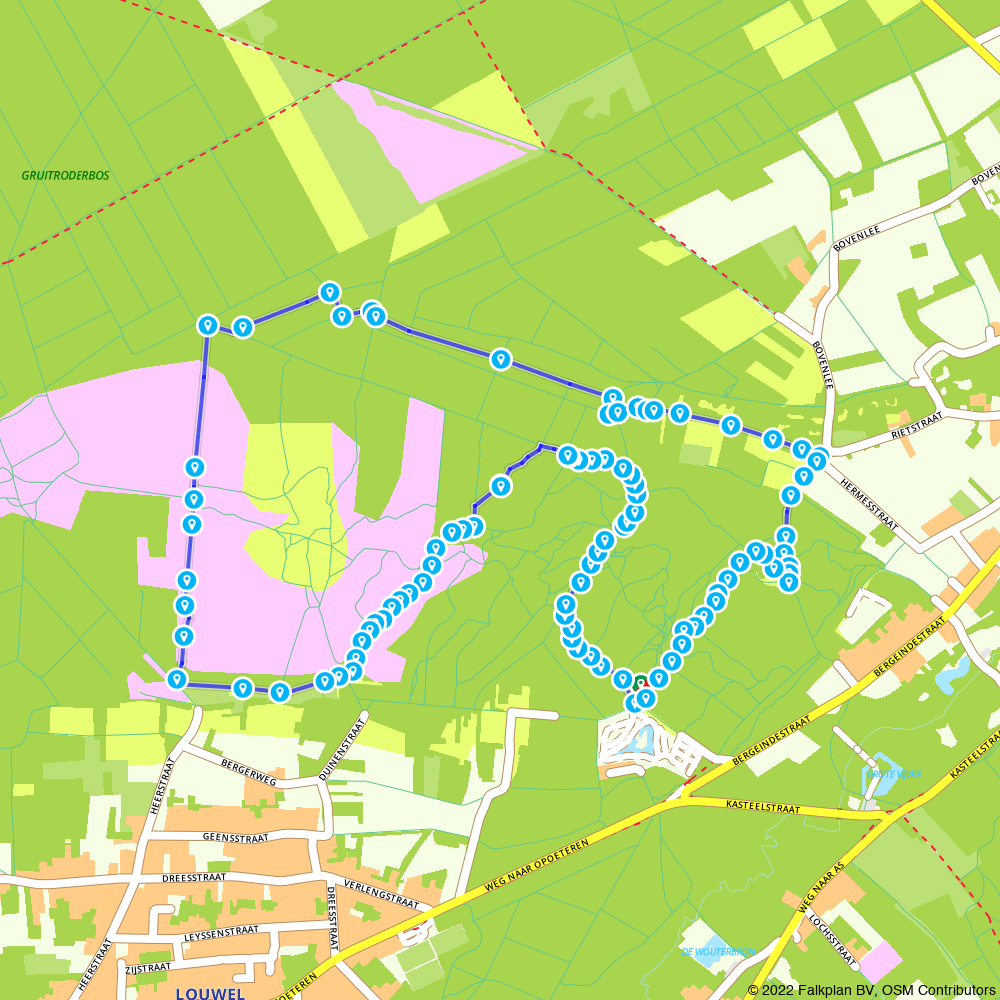 3239117 Hoge Kempen National Park Oudsberg Entry point Zavelbos Blue route 7km