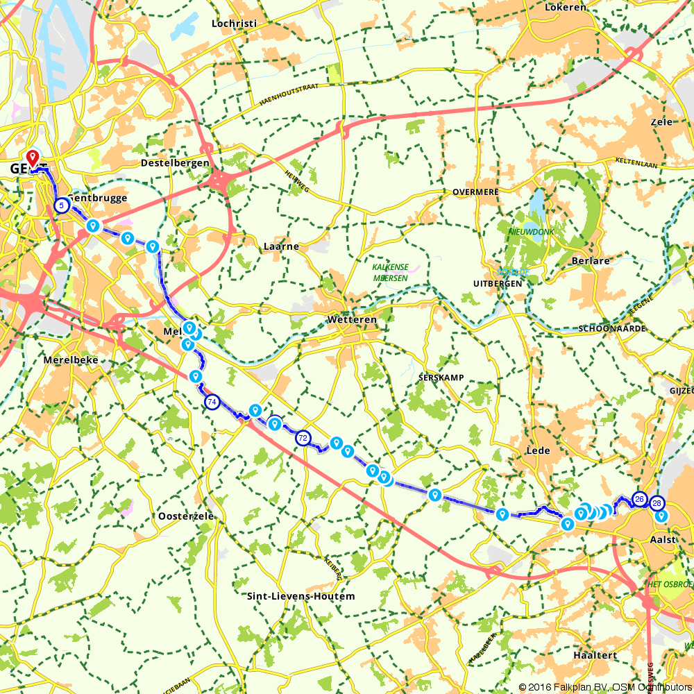 372166 From Aalst to Ghent
