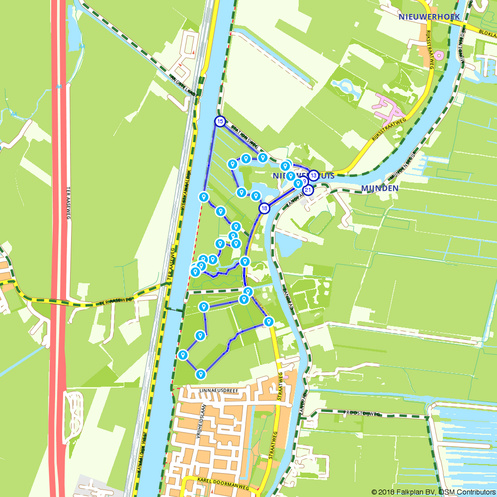 Routiq 767123 Water line around Nieuwersluis