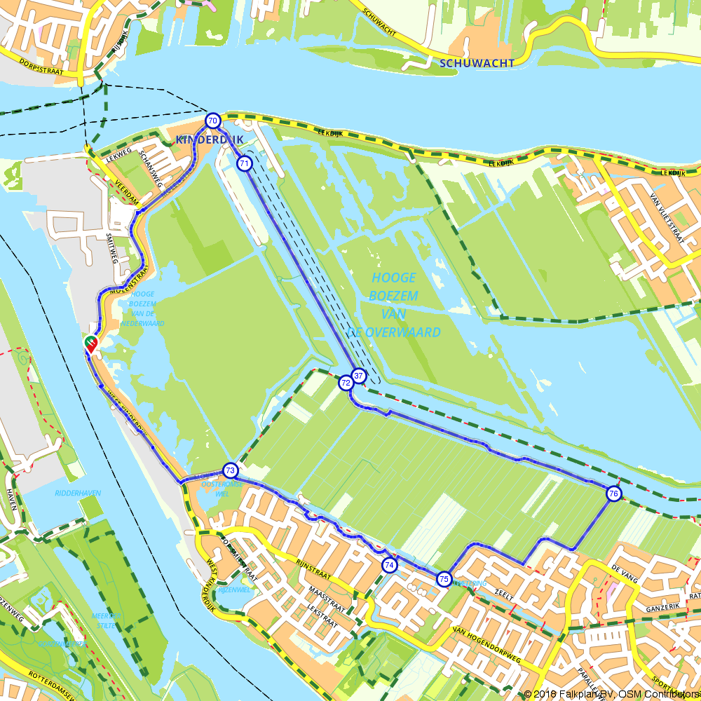 Routiq 796837 Kinderdijk middagroute