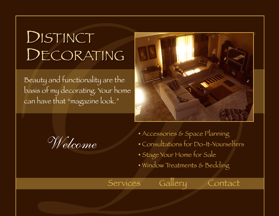 Distinct Decorating Interior decorating based in Houston texas