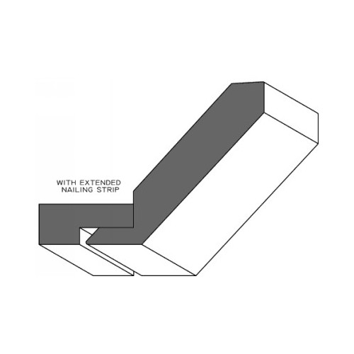 Item 569b 1 5/8" x 5 1/8" Shaker Crown Moulding with Nailing