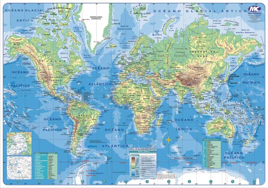 MAPA Nº6 POL PLANISFERIO X 25UN. Distribuidora La Colo