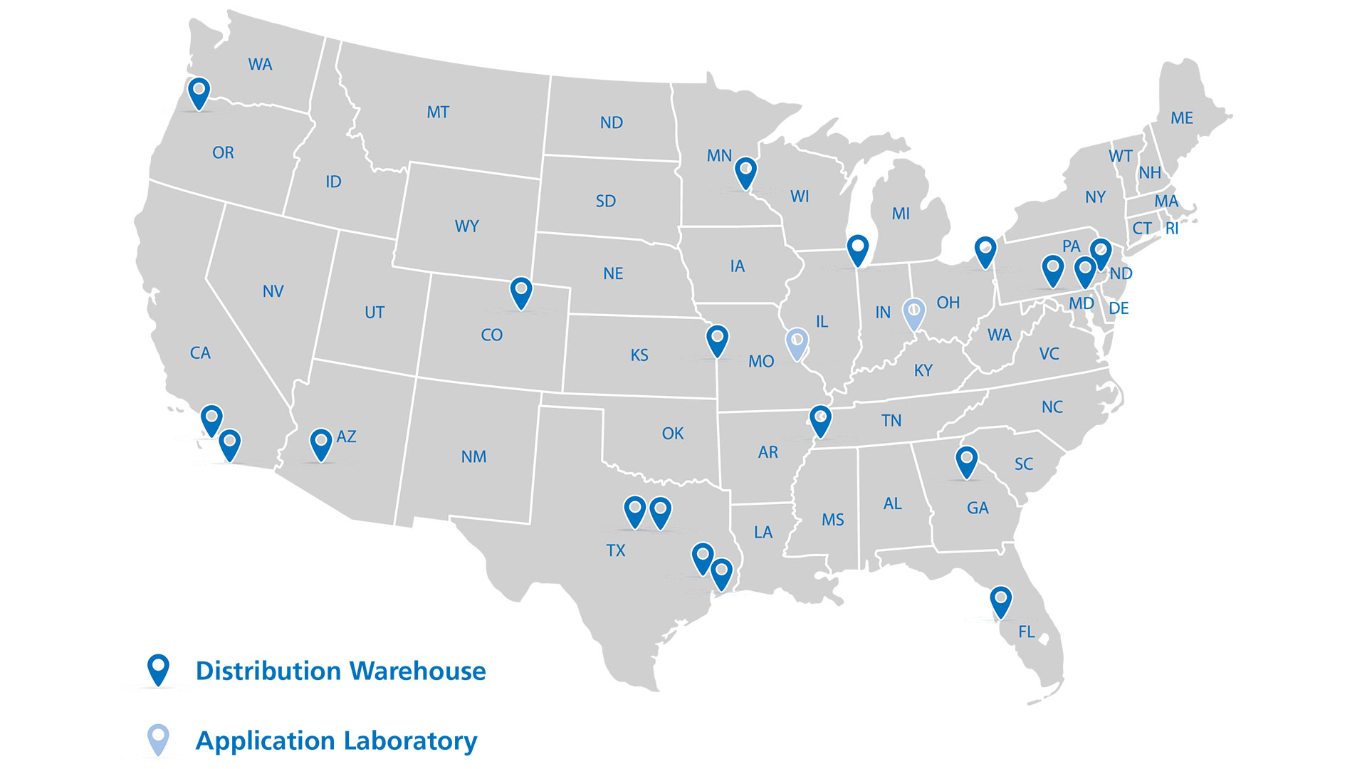 Locations Omya Industrial