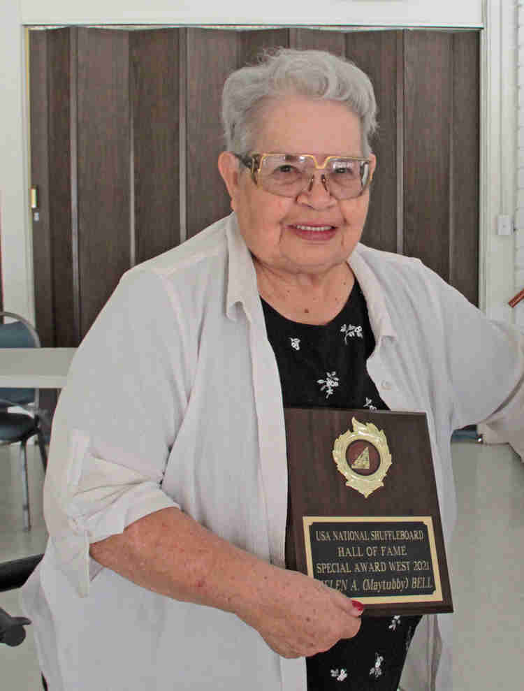 Special Award Hall of Fame to Helen Bell from the USA NSA! California