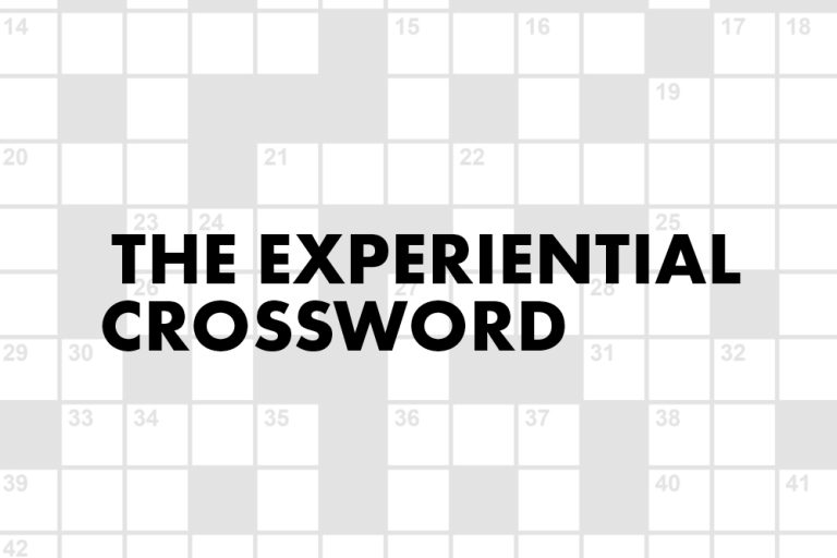The Experiential Crossword District Fray