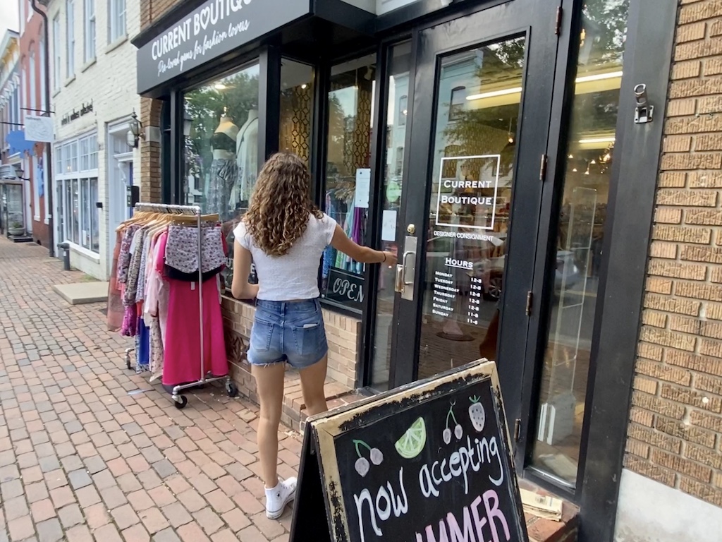 Consignment Shopping Through Old Town Alexandria District Mix
