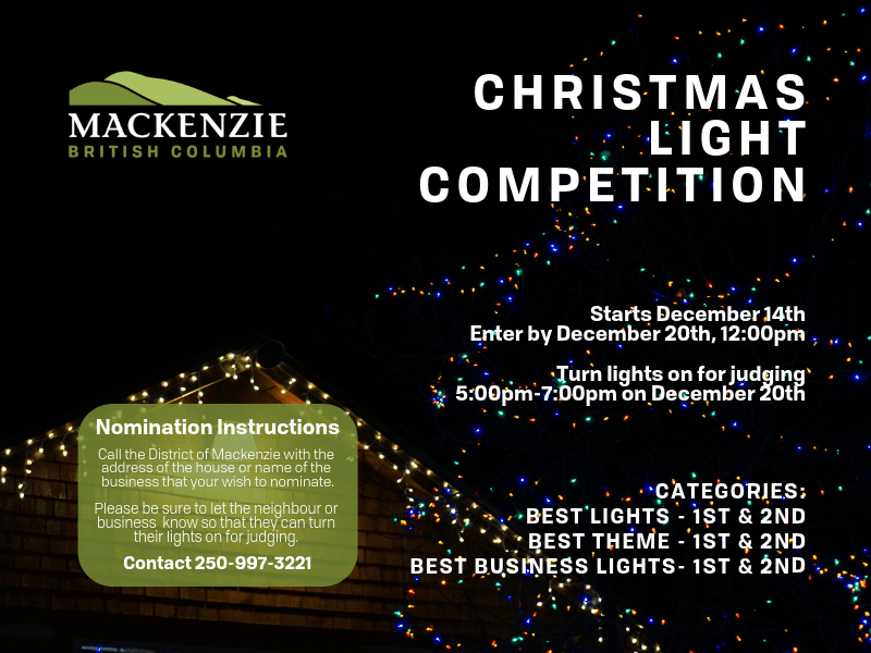 Christmas Lights Competition Mackenzie, BC