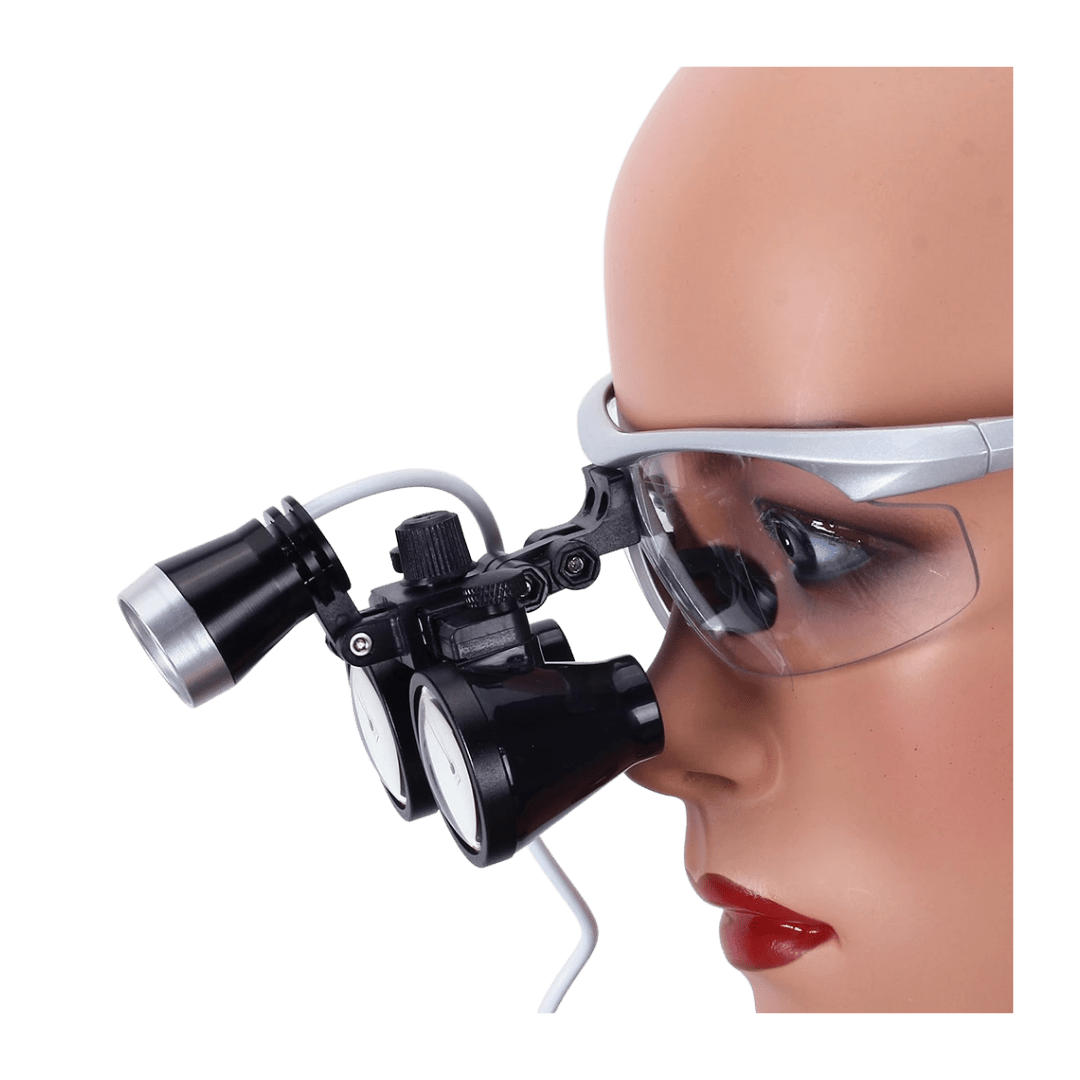 Optivisor Lupa dental quirúrgica con bombillo LED 3,5X DistriesteticYZ