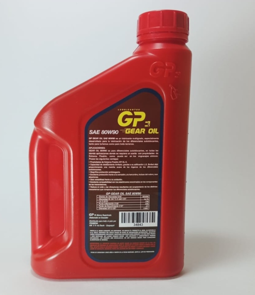 ACEITE “GP” 80W90 CUARTO GEAR OIL SAE GL5 Distripartes LM