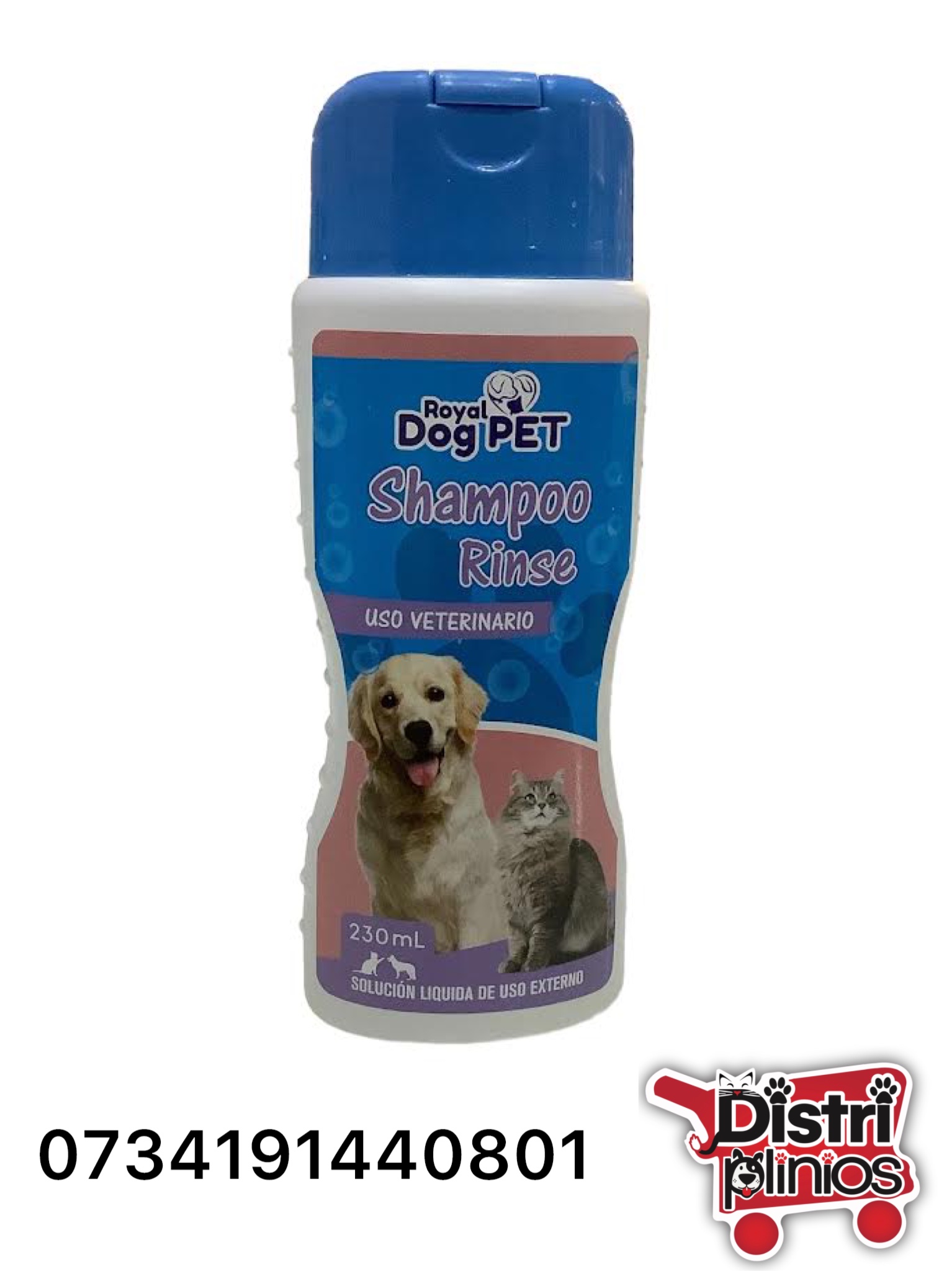 Royal Dog Pet Shampoo Rinse 230 ml Distriplinios