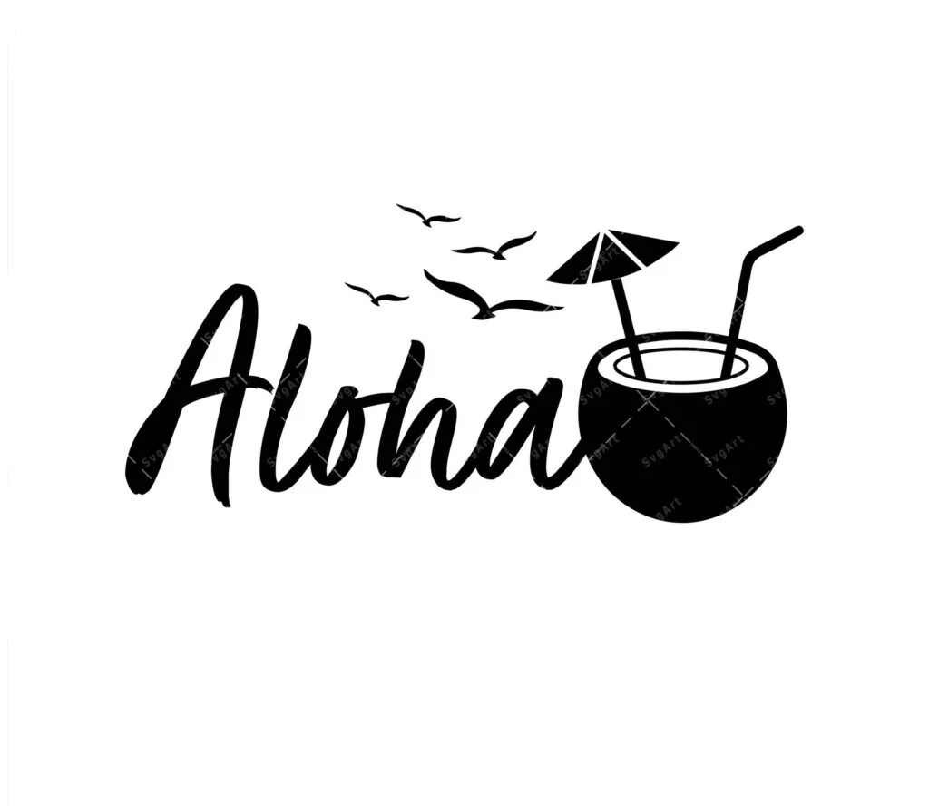 Aloha SVG, PNG, PDF, beach t shirt design, Vacation Svg, Beach Svg