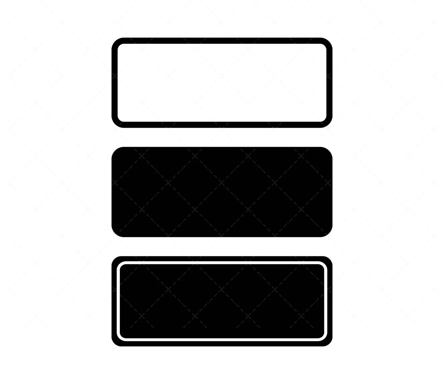 Rounded Rectangles SVG, Rectangle SVG, Frame SVG, Square Outline SVG