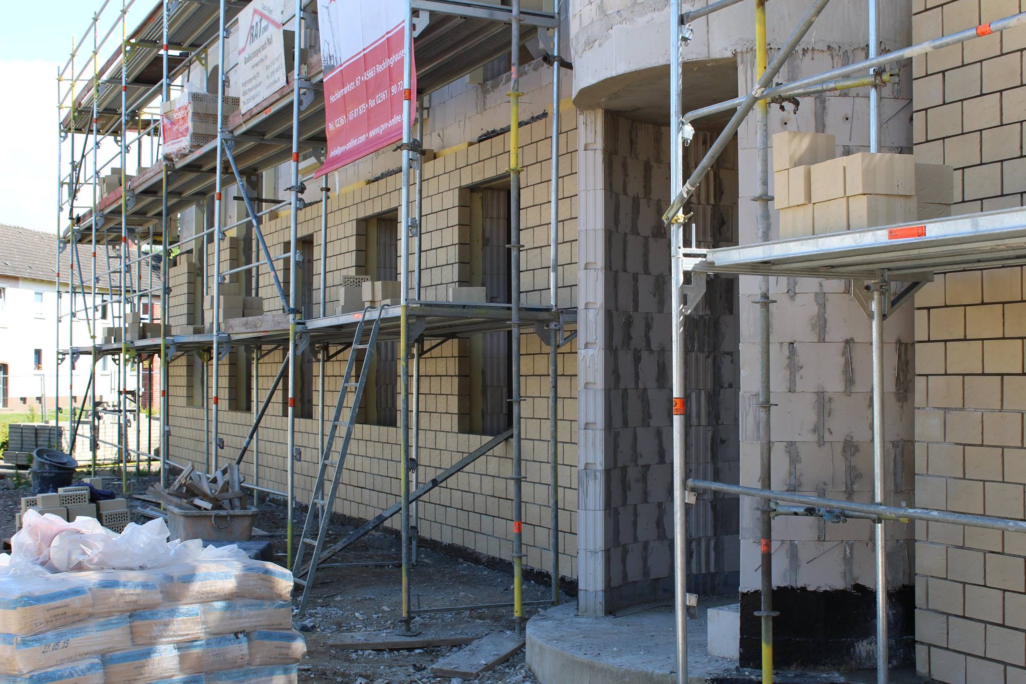 Rohbauphase 2016 2018 Ditib Voerde Mollen Yesil Camii