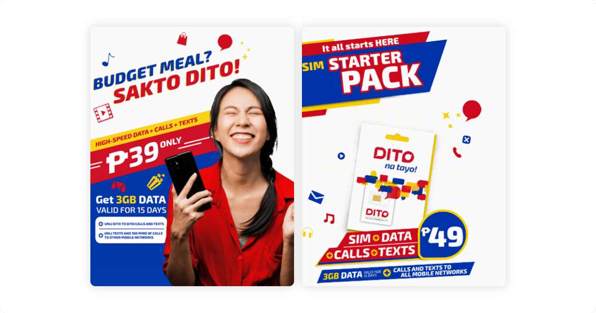DITO DITO Highspeed data for less DITO launches DITO 39 and Starter