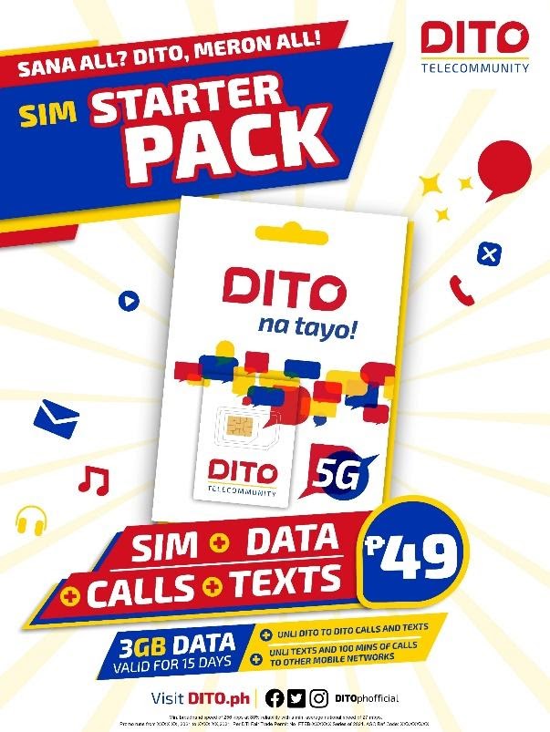 DITO DITO Highspeed data for less DITO launches DITO 39 and Starter