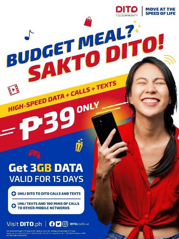 DITO DITO Highspeed data for less DITO launches DITO 39 and Starter