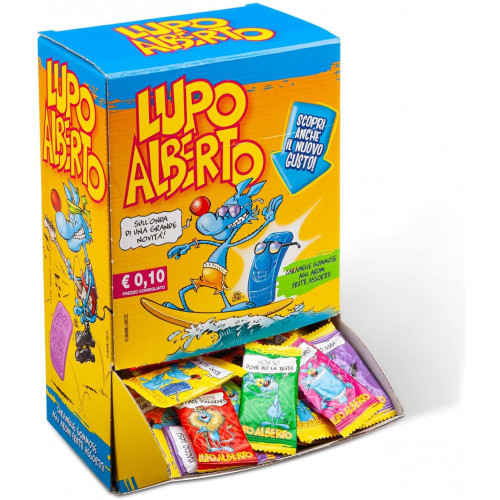 PERFETTI LUPO ALBERTO confezione da 200 incarti x 10 g
