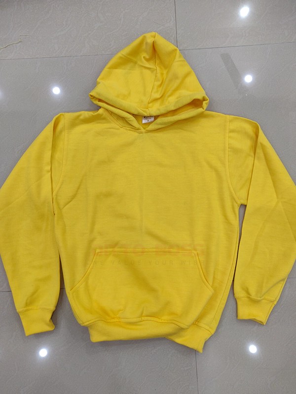Sublimation Blank Hoodies Yellow, Premium Quality Hoodie Ditto Boss