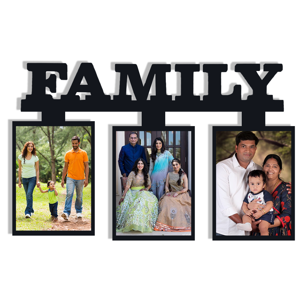 Family Sublimation MDF Photo Frame