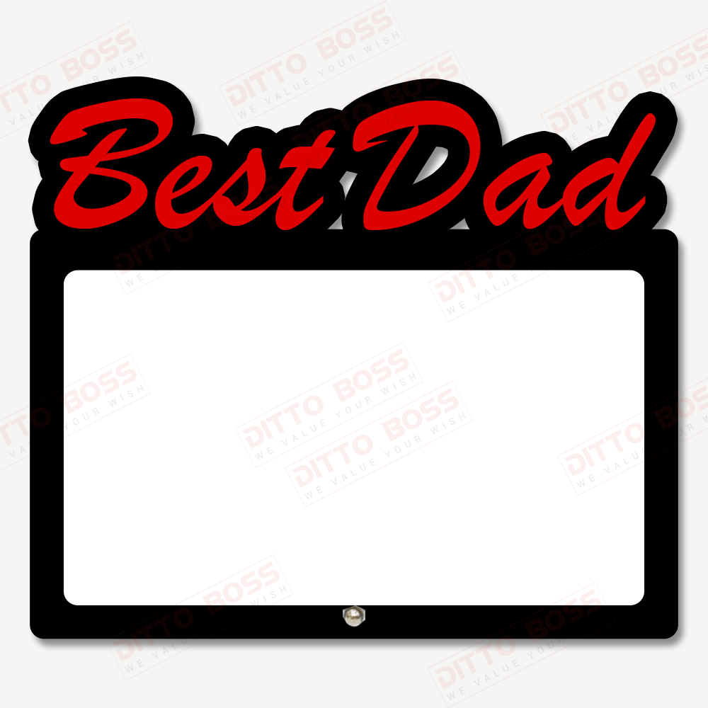 Sublimation Best Dad Photo Frame