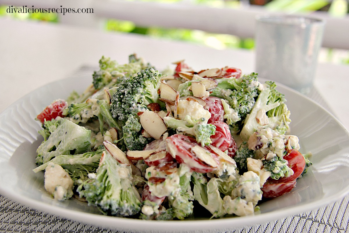 Broccoli & Blue Cheese Salad Divalicious Recipes