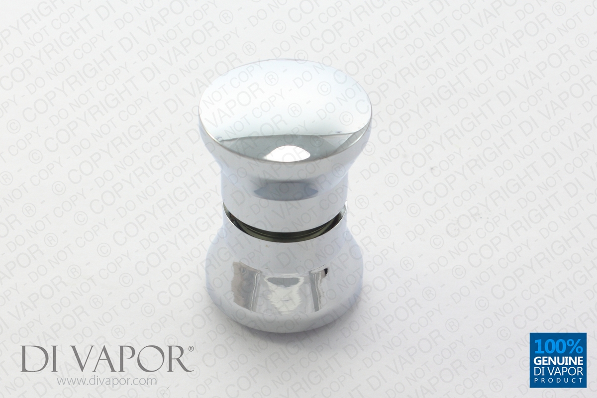 Shower Door Knob Chrome Handle 3cm x 4.2cm Aluminium