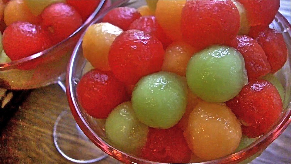 Drunk Melon Balls Alcoholinfused fruit