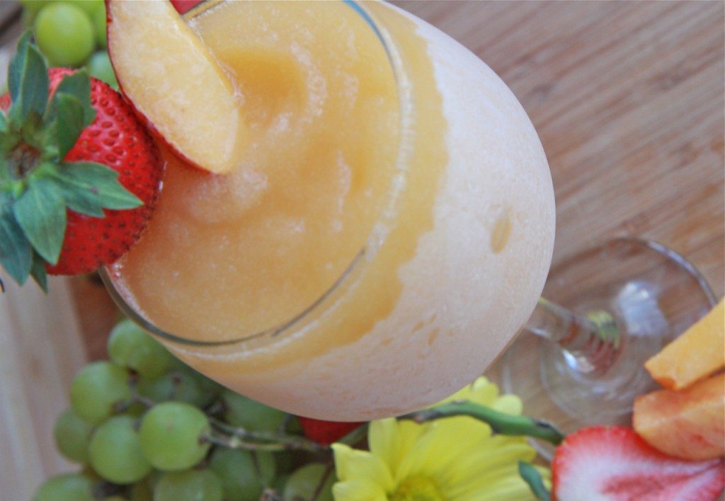 How to make Wine Slushies Peach Moscato Divas Can Cook