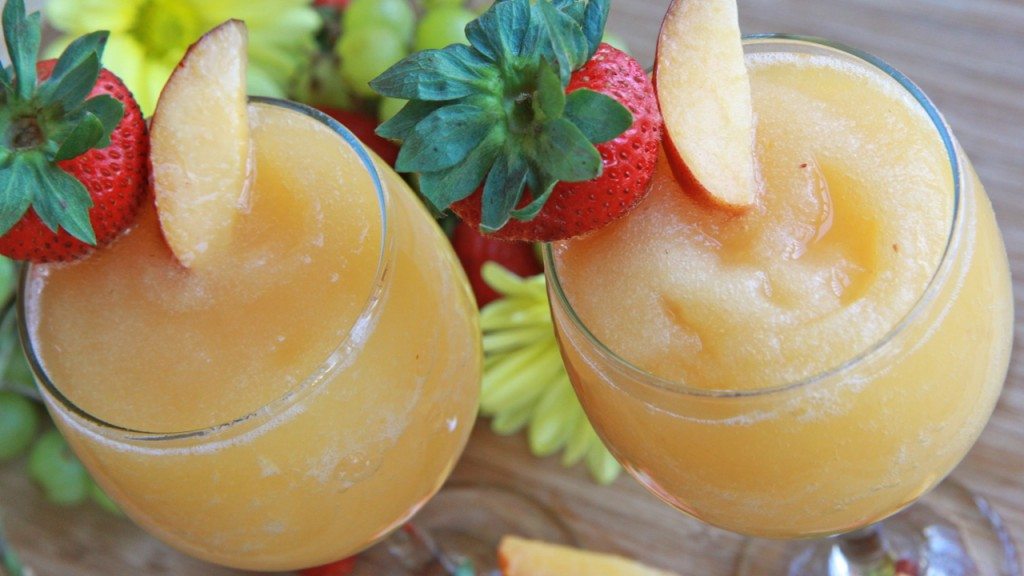 How to make Wine Slushies Peach Moscato Divas Can Cook