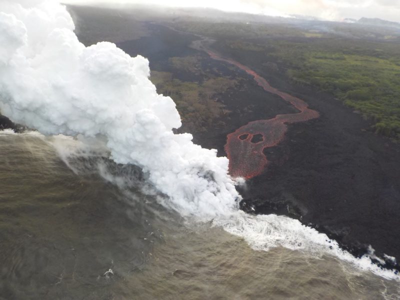 Coast Guard enforcing safety zone around Kilauea lava flow WorkBoat