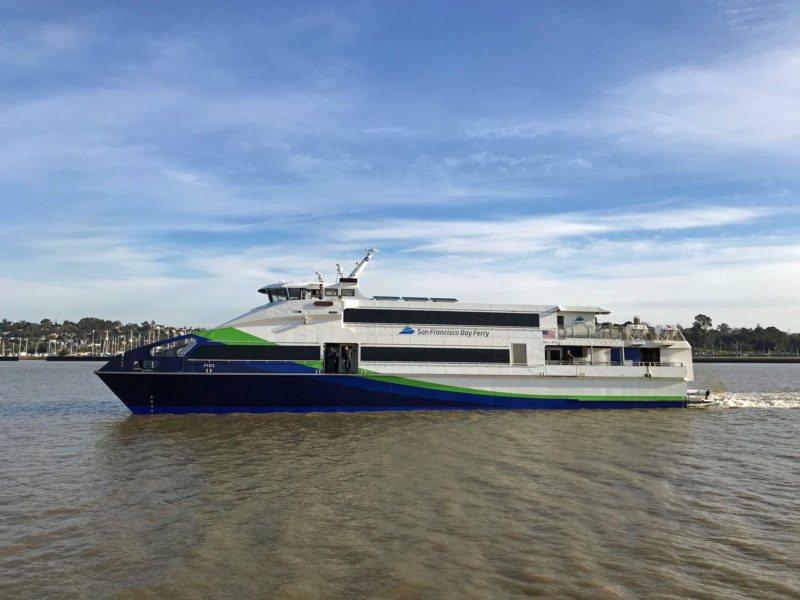 New San Francisco ferries delivered by Dakota Creek WorkBoat