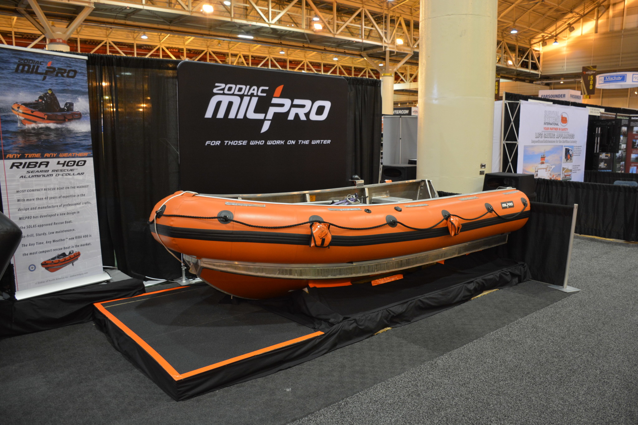 Zodiac Milpro shows off RIB and rubber raiding craft WorkBoat