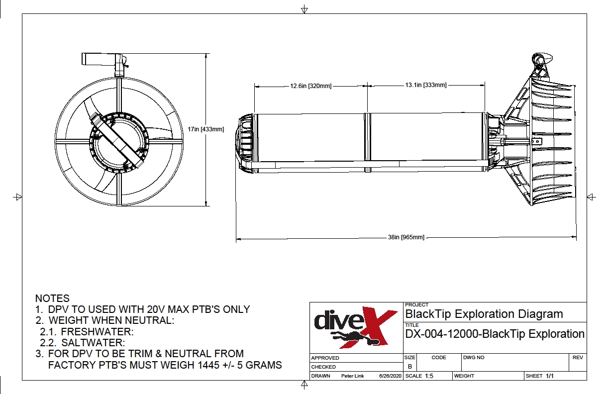 BlackTip Diagrams Dive Xtras