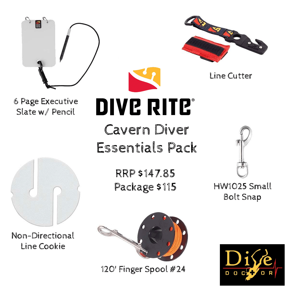 Dive Rite Cavern Diver Essentials Pack Dive Store Auckland Scuba