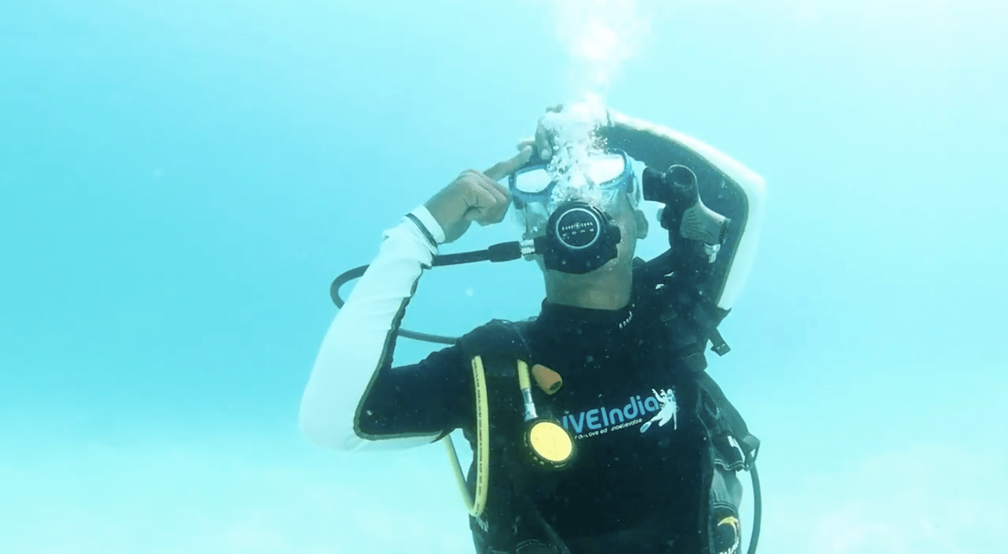 Scuba Mask Clearing DIVEIndia Scuba Diving In Havelock Island