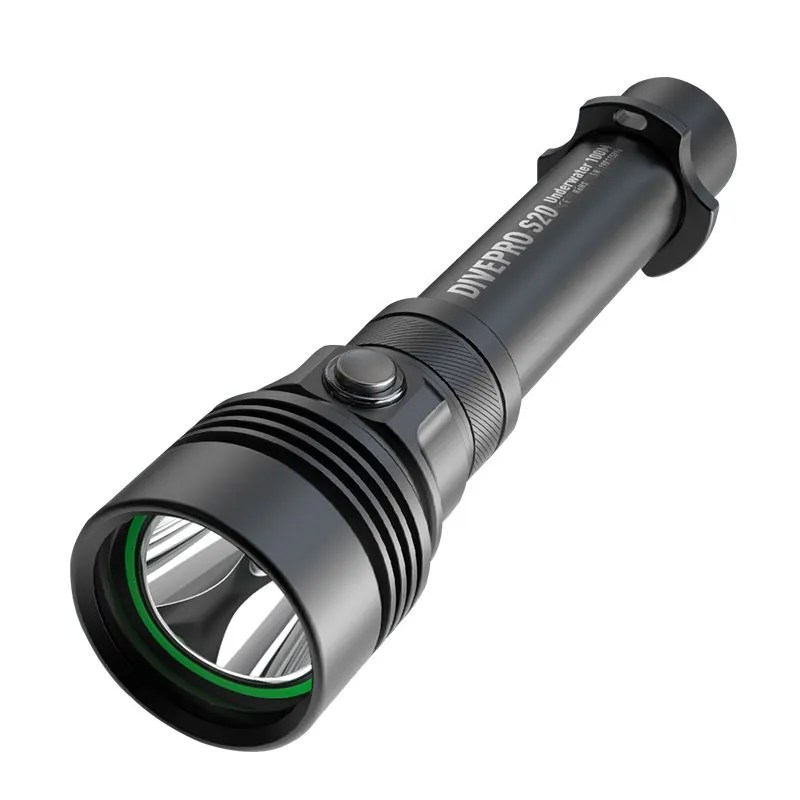 DIVEPRO S20 2650Lumens Diving Flashlight Long Burntime Diving Torch