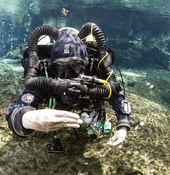 Normoxic Trimix Rebreather Diver Dive RAID International
