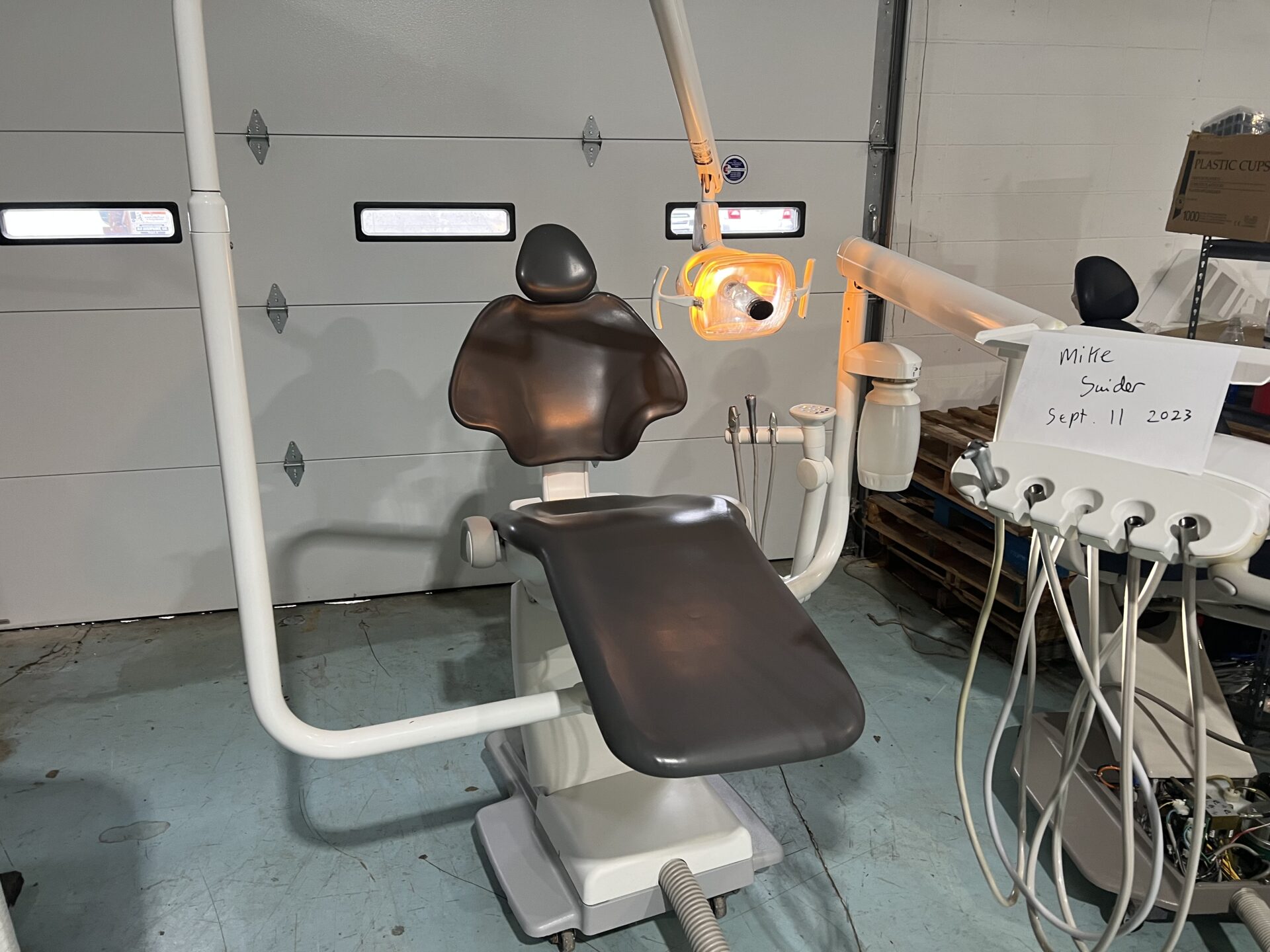 Adec 511 dental chair w/ radius 332 delivery system, light, and
