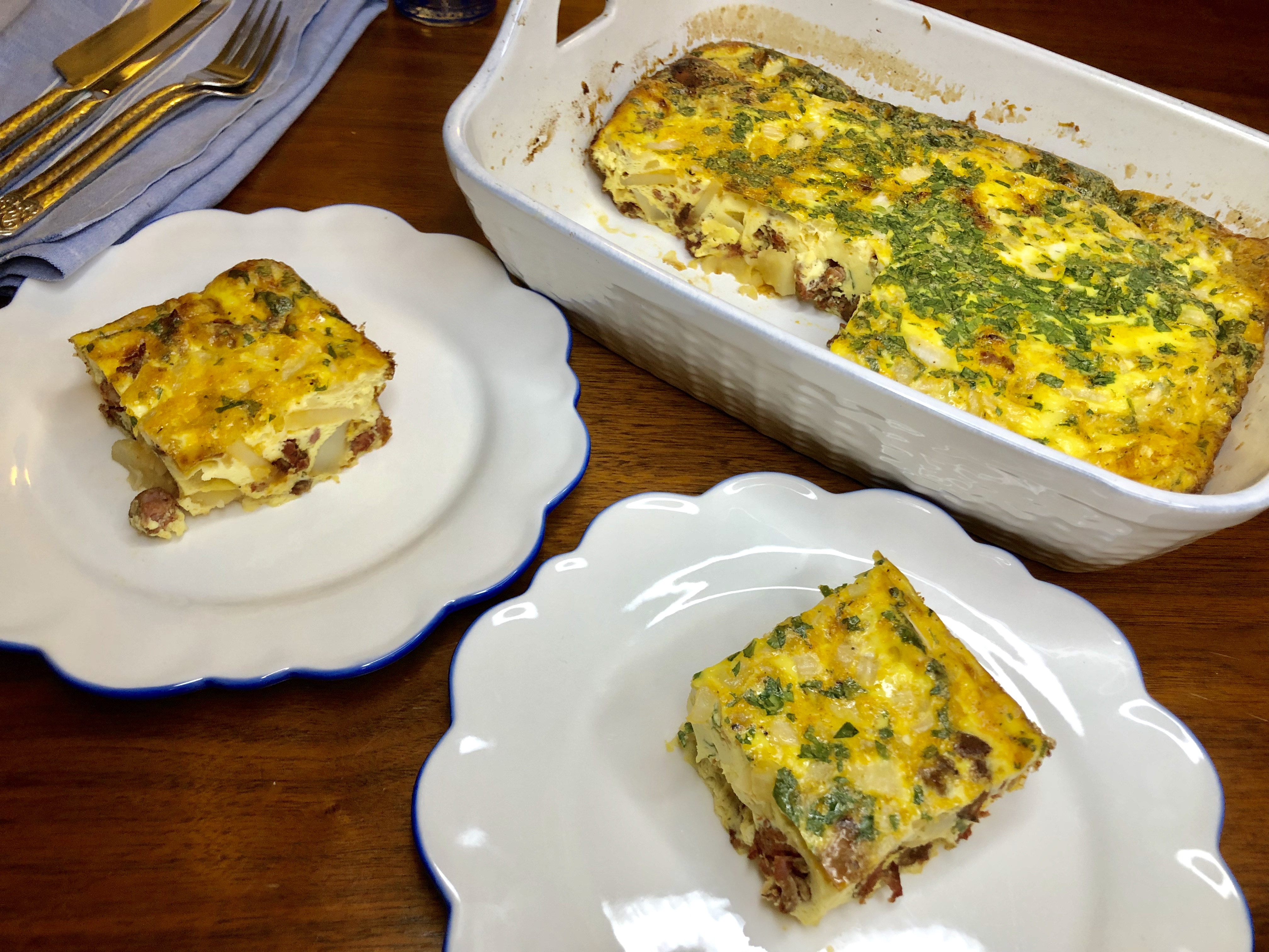 Diversity Kitchen » Chorizo and Potato Egg Casserole