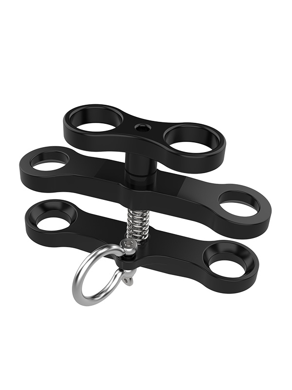 Divepro Double Butterfly Clamp Extra Long with Shackle Dive Shack UK
