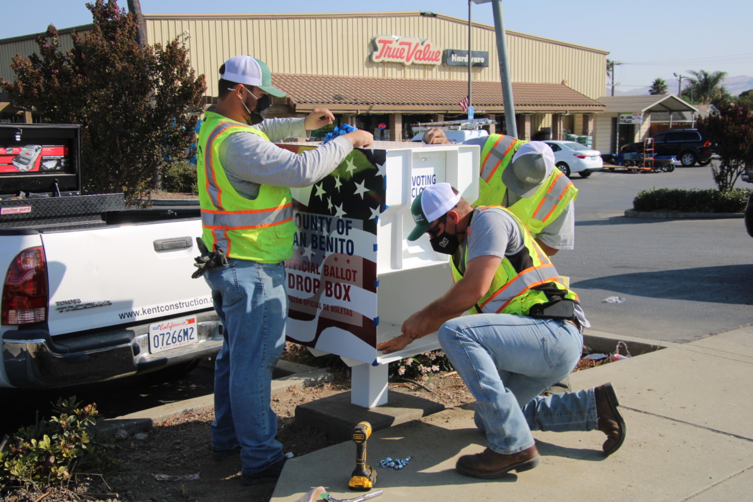 Ballot drop boxes installed around San Benito County BenitoLink