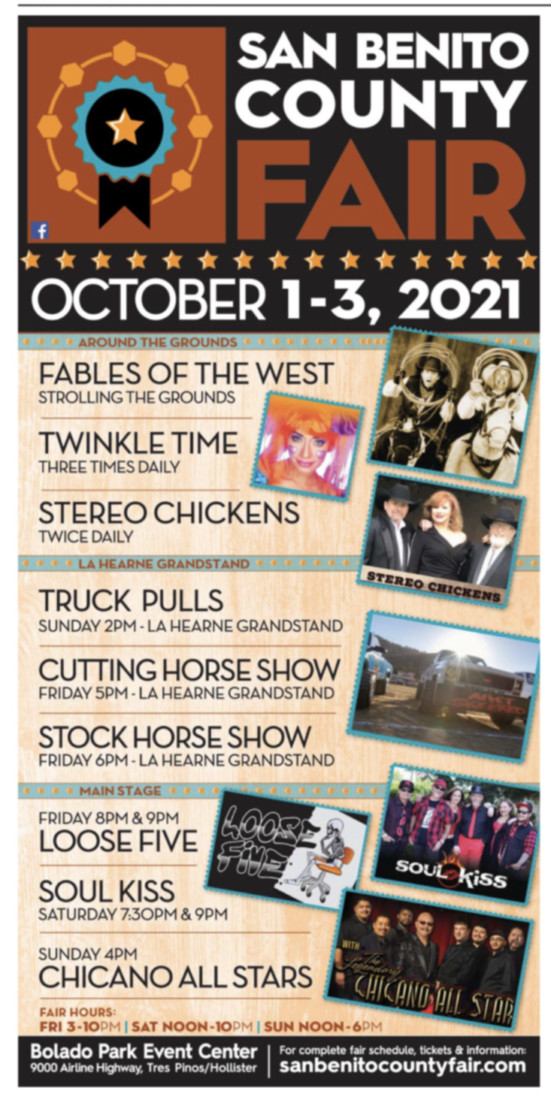 San Benito County Fair schedule BenitoLink