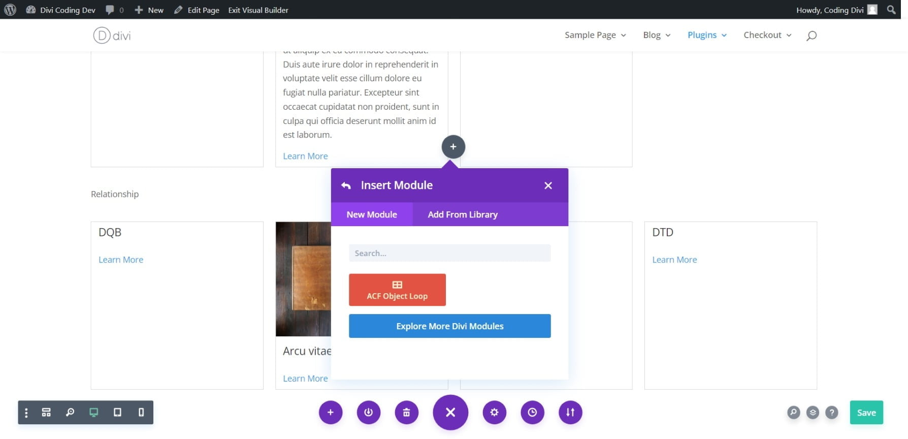 Show Divi related posts block with ACF Object Loop Divi Coding Store