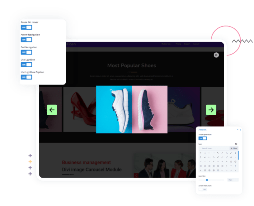 Divi Image Carousel Module DiviFlash