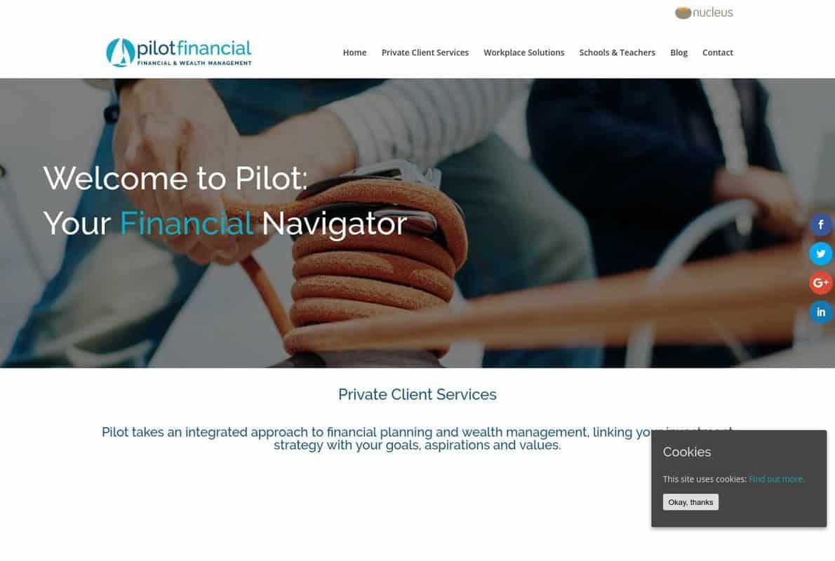 Pilot Financial (Marketing Divi site Example) Divi Gallery