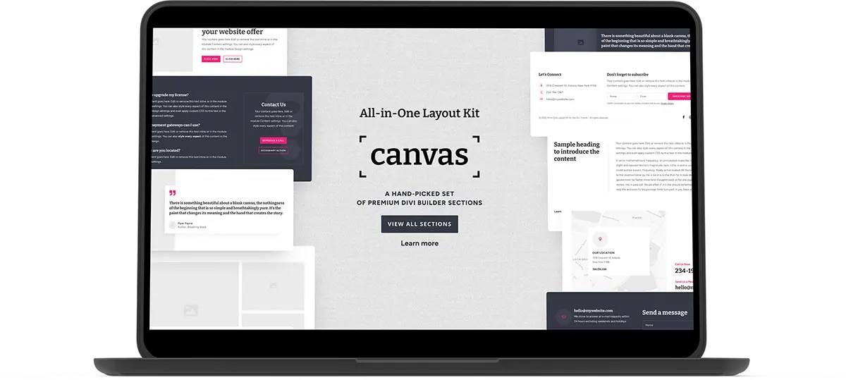 Canvas AllinOne Layout Kit by Divi Lover